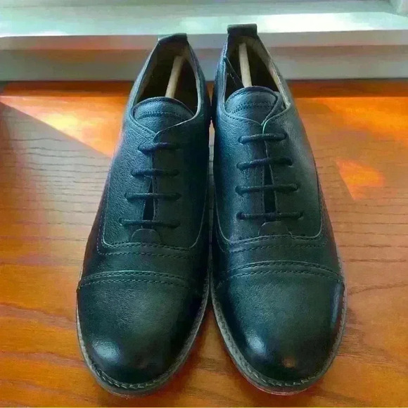 Josef Seibel Woman’s Sienna 85 Washed Black Oxford Shoes - Picture 1 of 9